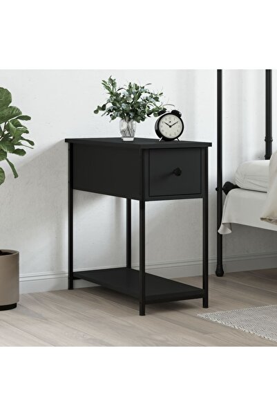 Concept Noptieră, negru, 30x60x60 cm, lemn prelucrat
