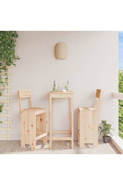 Concept Taburete de bar, 2 buc., 40x48,5x115,5 cm, lemn masiv de pin