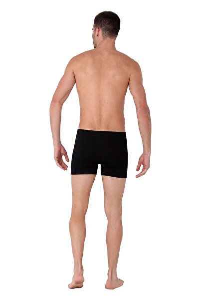 THERMOFORM Erkek Bambu Boxer Şort Külot 3’lü Paket Siyah, Yumuşak ve Nefes Alabilir İç Giyim