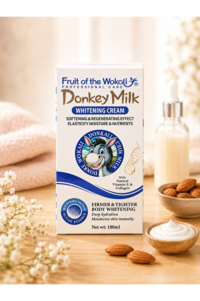 Fruit Of The Wokali DONKEY MILK WHITENING CREAM EŞEK SÜTÜ CİLT BEYAZLATICI KR...