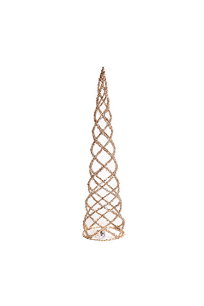 Yargıcı Pilli Konik Yılbaşı Dekoru (15x60 cm)