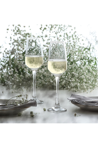 LAV Set of 6 champagne glasses, 230 ml, Lal 545