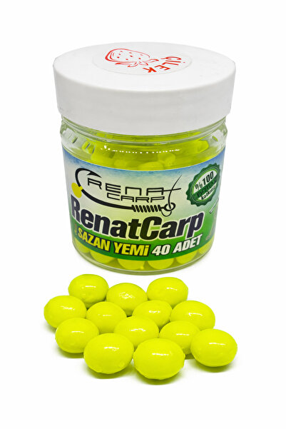 RENAT CARP Çilek Kokulu 10 Mm Silikon Yumuşak Top Sazan Yemi (40 Adet)