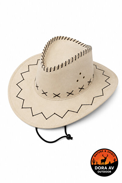 DORAX Pălărie de cowboy bej