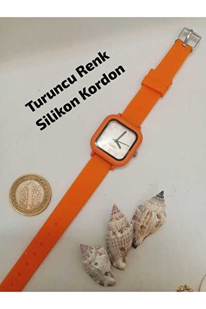 Brality Analog Ayarlı, TURUNCU Silikon Kordon , Turuncu Renk Kasa - Yaz Mevsi...
