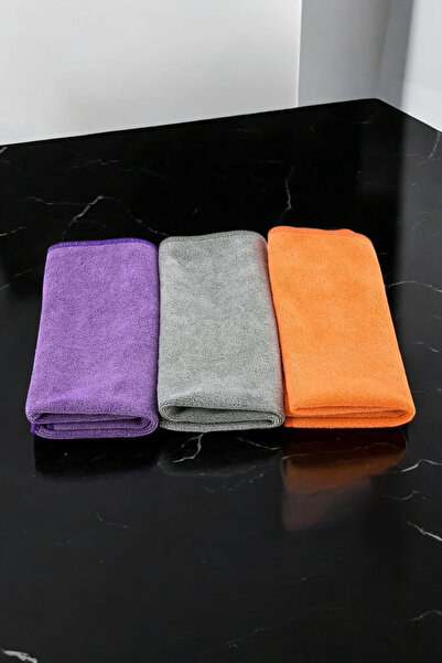 Apptakı Mikrofiber 40x40cm 3lü Simli Halı Koltuk Mutfak Banyo Zor Kir Telli T...