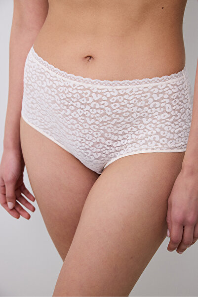 Penti Easy Lace Highwaist Cream Slip Panties