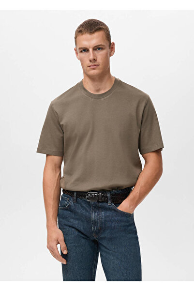 MANGO Man Medium weight regular fit tişört