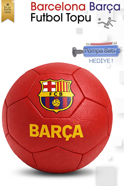 Hsport Pro Seviye Orjinal Barcelona Futbol Topu Hediye Pompa Dikişli Çim,Halı...