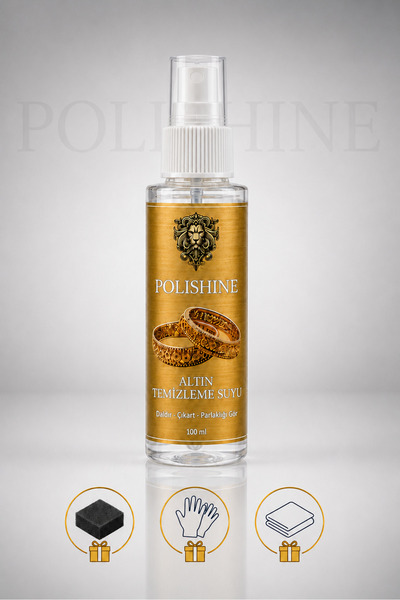 POLİSHİNE Altın & Çelik Takı Temizleme ve Parlatma Suyu 100 ml