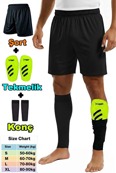 Liggo Set de pantaloni scurți Tekmelik Konç, Set de pantaloni scurți din jers...