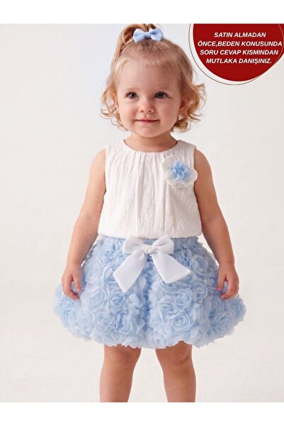 aysskids BERRY Set 2 piese pentru fetițe, cu fustă tutu pufoasă cu detalii tr...