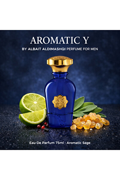 ALBAIT ALDIMASHQI PERFUME عطر أروماتيك واي للرجال، ماء عطر 75 مل، رائحة المري...
