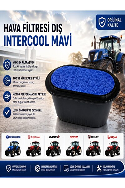 YCN Newholland Td Tümosan Şteyr Erkunt Başak Hava Filtresi Dış Intercool Mavi...