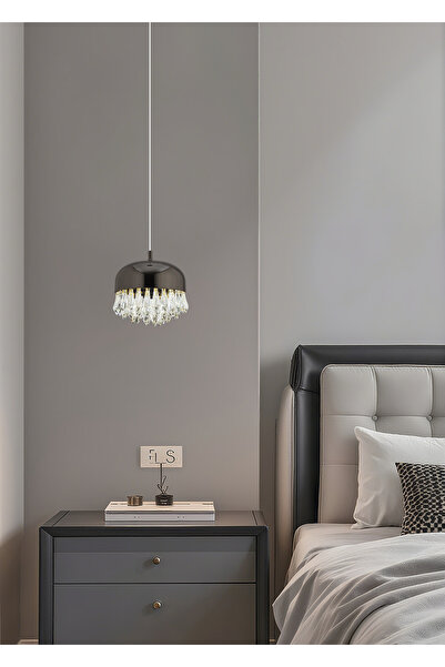 Apliqa GEMMA PLATİN 7 WATT TEKLİ LED SARKIT AVİZE