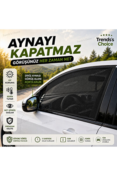 trends's choice Oto Güneşlik Perde Araç Ön Yan Cam Güneşlik Araba Güneşlik Perdesi Anne Bebek Emzirme Perdesi