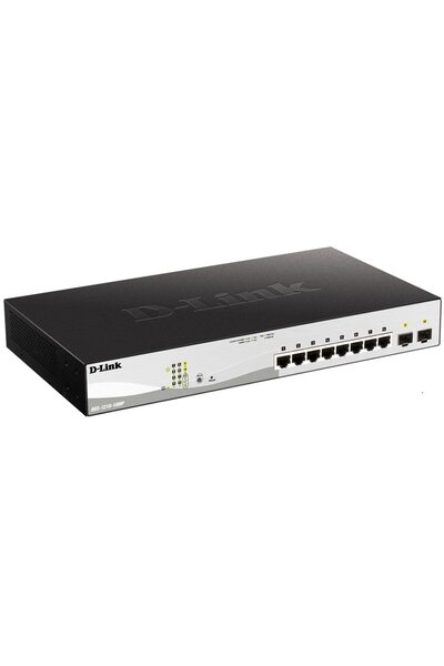 D-Link Switch DGS-120-10P, 10x10/100/1000, 2 porturi SFP Gigabit combinate