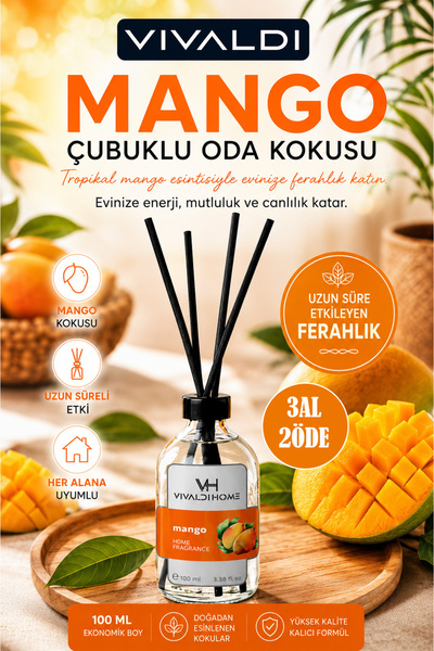 Vivaldi Home Mango Çubuklu Oda Kokusu 100 ml