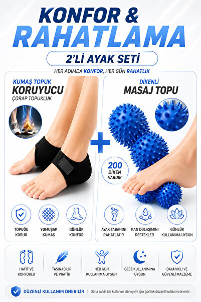 kırmed Topuk Ayak Ağrılarına Topuk Koruyucu Çorap Kumaş Topukluk Topuk Dikeni...