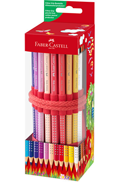 Faber Castell ROLLUP 18 CREIOANE COLORATE GRIP+ HUSĂ CU ASCUȚITOR FABER-CASTELL