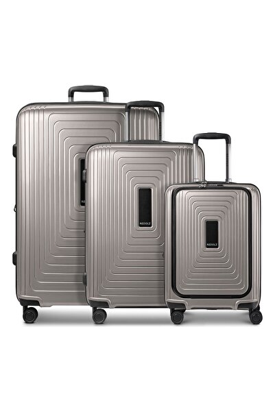 REDOLZ Essentials 14 4 Rollen Kofferset 3-teilig mit Dehnfalte
