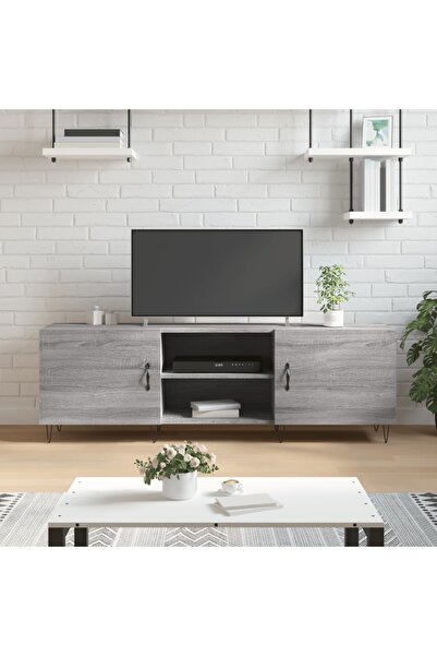 Concept Comodă TV, gri sonoma, 150x30x50 cm, lemn compozit