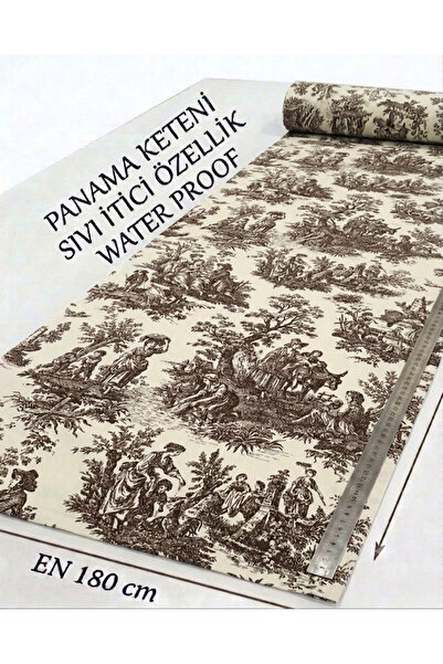 shopshop ss Panama Keteni En 180 Cm Boy 100 Cm Fransız Köylü Desen Duck Bezi ...
