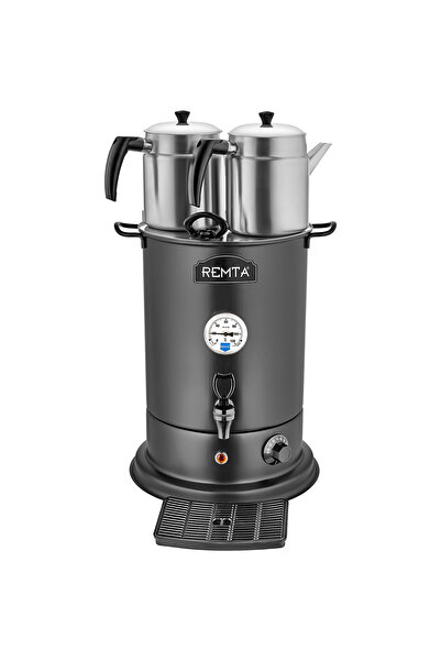 Remta 2 Demlikli Elite Çay Makinesi 18 lt-Siyah