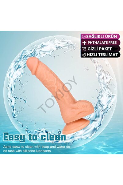 Joytoy Silikon Ten Dokusunda Penis,Realistik Kemerli Dildo,Belden Bağlamalı Vibratör