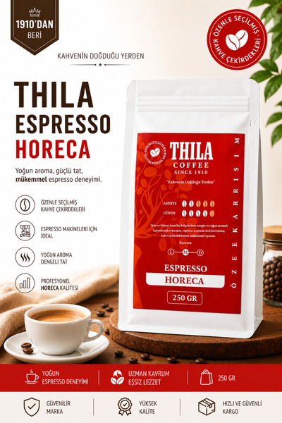 Thila Horeca Blend Espresso Kahve 250 Gr. (Fabrika Satış Mağazası)