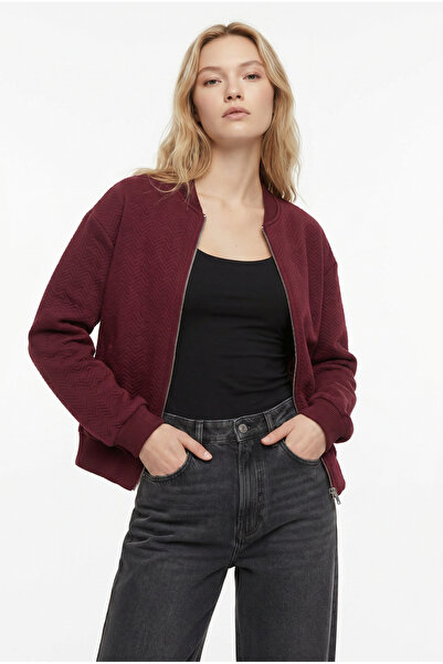 Masha Kate Jachetă bomber cu model picior de gală