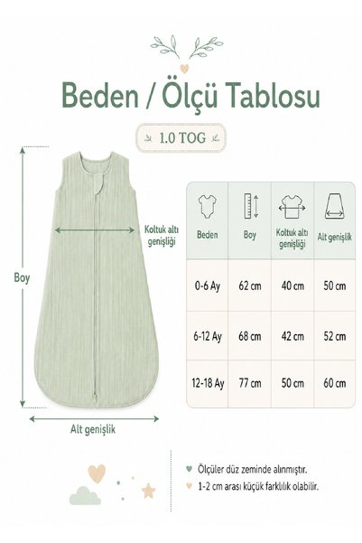 TEGA 100% Cotton Newborn Baby Summer Muslin Swaddle Romper and Sleeping Bag – Mint Green, Double Zipper