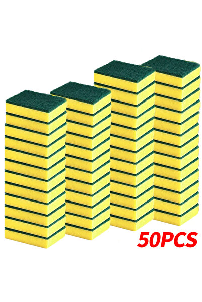 Choice 50pcs Double sided magic sponge for motorcycles, pots, and kitchens - ...