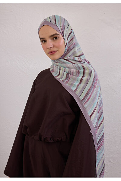 Freshscarfs Deia Desen Rami Şal Lavanta