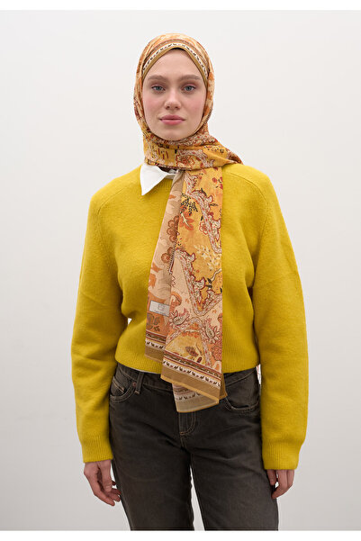 Freshscarfs Arıane Desen Şal Kiremit