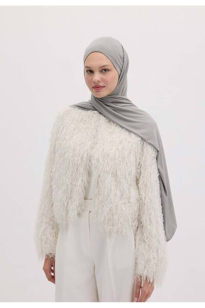 Freshscarfs Bambu Penye Şal Füme