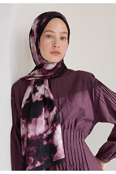 Freshscarfs Lola Floş Viskon Şal Mürdüm