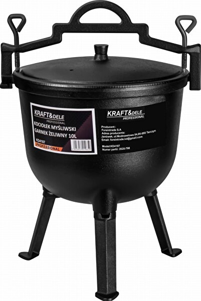 Kraft&dele Cast iron hunting kettle 10L, Kraft&Dele, KD4187