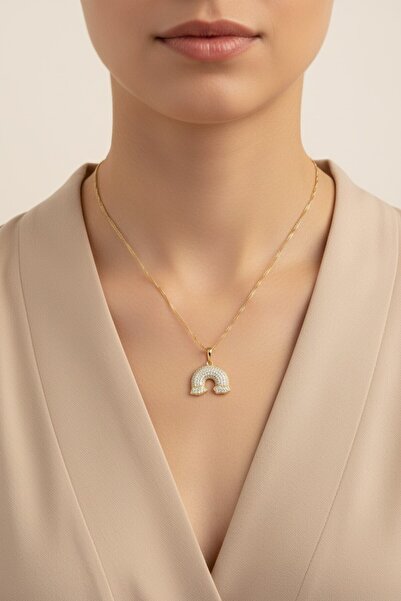 XUPING JEWELRY Style Pearl/Xuping Jewelry Rainbow Zircon Stone Necklace