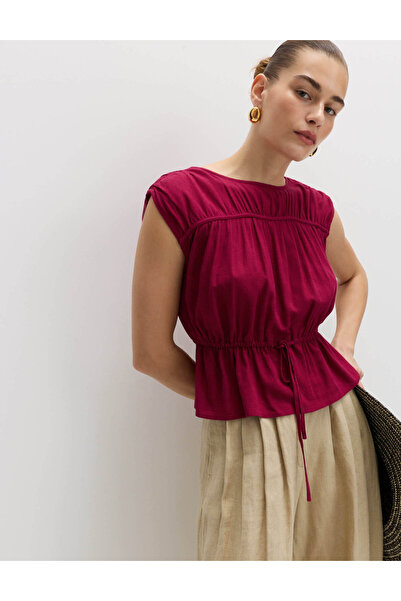 Marks & Spencer Keten Karışımlı Bluz