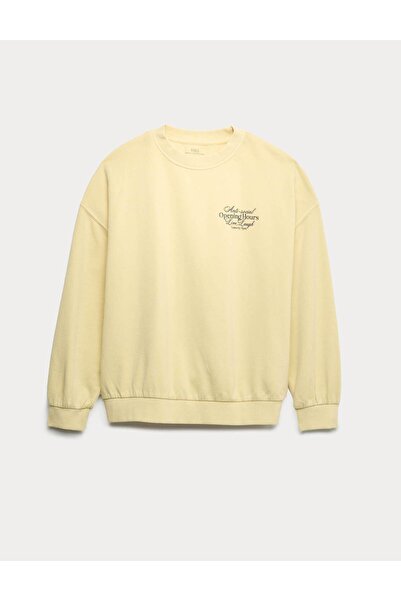 Marks & Spencer Pamuk Karışımlı Sweatshirt (6‑16 Yaş)