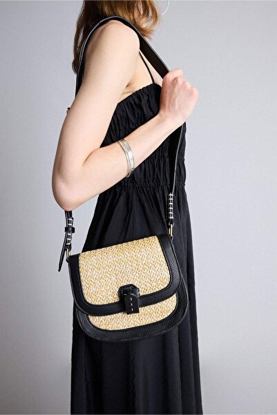 DeFacto Women's Straw Shoulder Bag E1396Axns