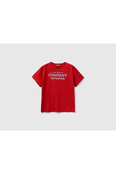Benetton United Colors of Benetton Erkek Çocuk Kırmızı T-shirt BNT-B