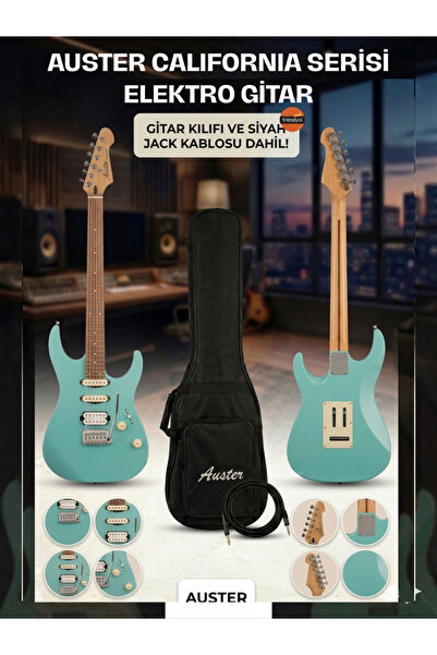 Auster AS100PRO Profesyonel Elektro Gitar - (Nota Müzik Okulu)