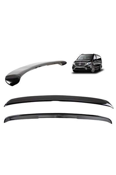 autogp Mercedes vito bagaj üstü spoiler siyah boyalı plastik 2015+