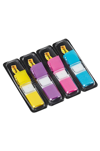 Post-it PageMarker 12 x 43 mm 140 foi neon 4 culori/set