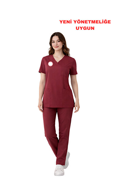 Brl Üniforma Burgundski set uniforme za studente i postdiplomce od likre, uni...
