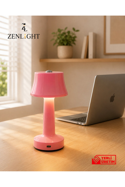 ZENLİGHT Metal Dokunmatik Şarjlı Masa Lambası