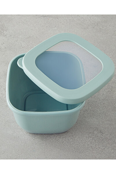 English Home Novia Plastik 3'lü Kavanoz 550 ml-1200 ml-1700 ml Açık Yeşil