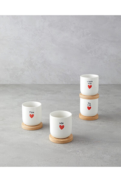 English Home Set de căni din gresie ceramică, 8 piese, pentru 4 persoane, 150...